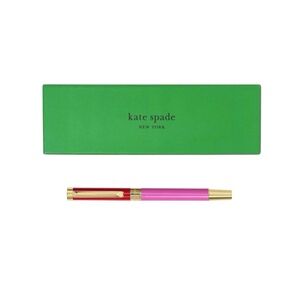 Kate Spade New York Black Ink Ballpoint Pen Reusable Gift Box, Colorblock